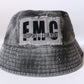 Black Vintage Denim Custom FMC Bucket Hat