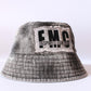 Black Vintage Denim Custom FMC Bucket Hat