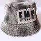Black Vintage Denim Custom FMC Bucket Hat