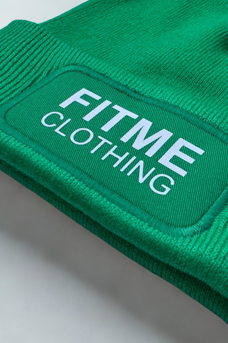 Bottle Green Logo Patch Beanie