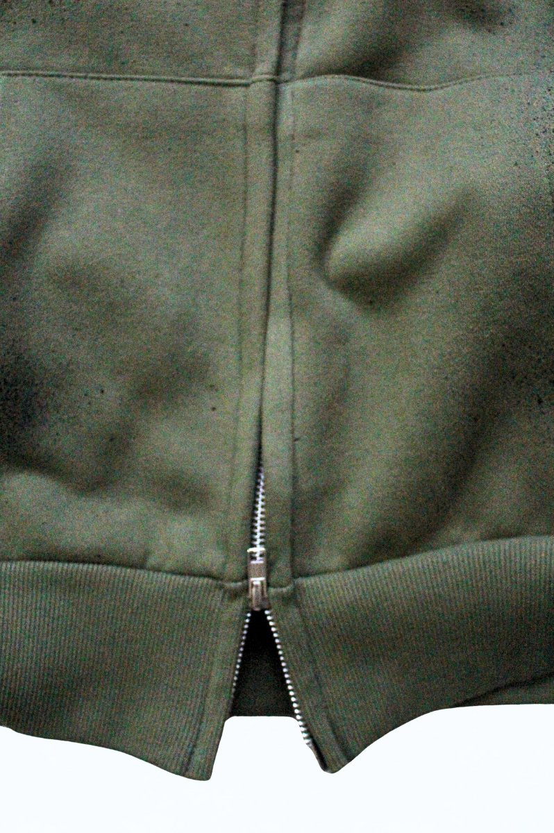 Hottest Steppa – Oversized Heavyweight Double-Zip Khaki Green Hoodie - FitMe Clothing