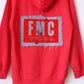 Custom FMC Demin Patch Red Hoodie