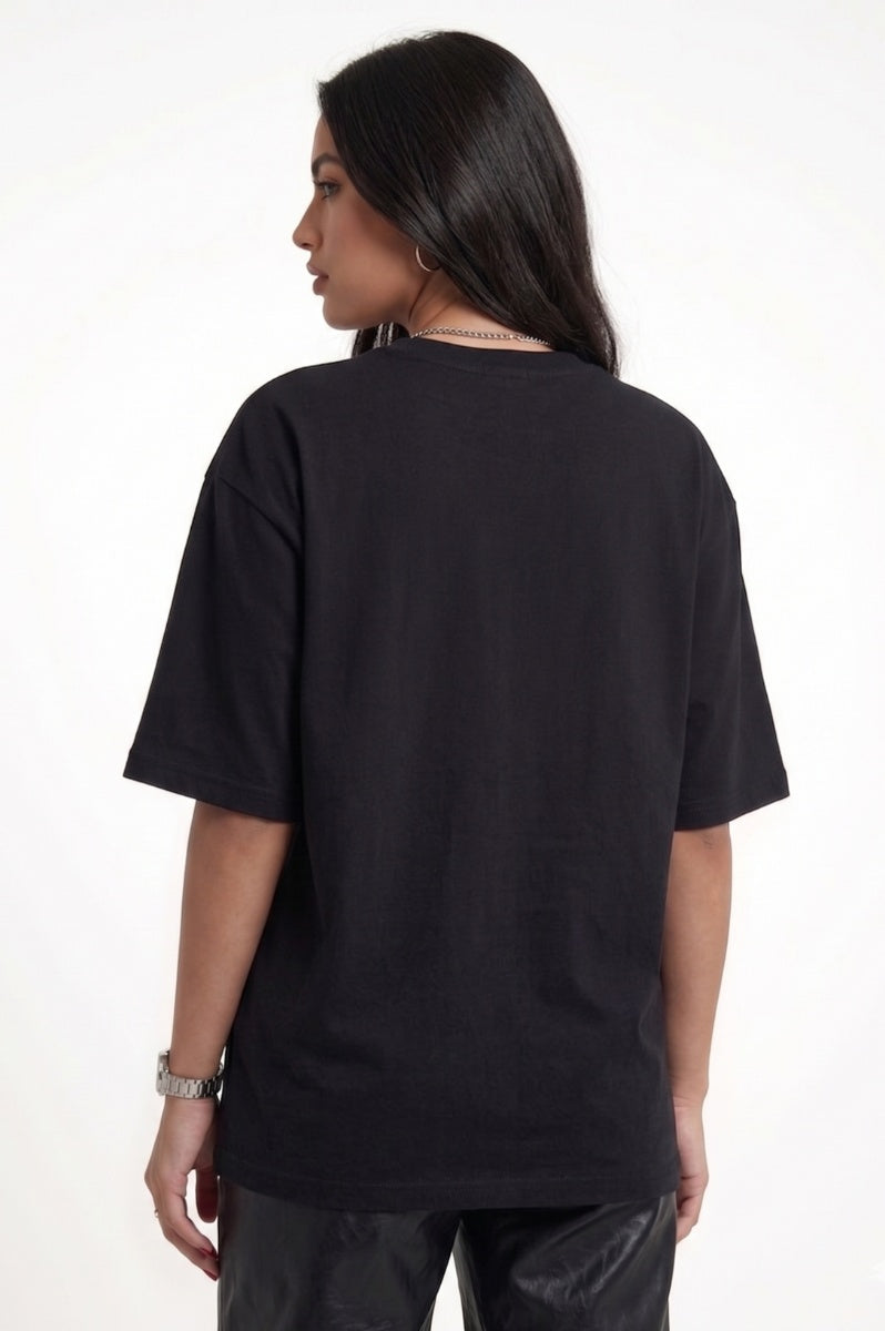 Fit As F£&K Oversized Black T-Shirt