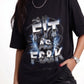 Fit As F£&K Oversized Black T-Shirt