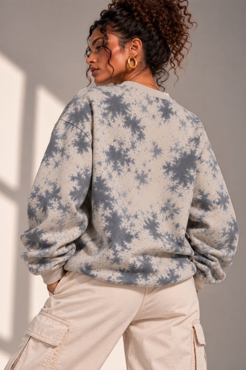 FitMe Clothing Tie Dye Heavyweight Stone Sweater