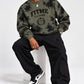 FitMe Clothing Tie Dye Heavyweight Military Green Sweater