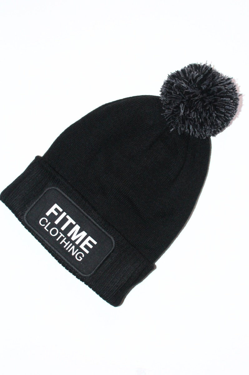 FitMe Pom Beanie – Limited Winter Drop (Black)