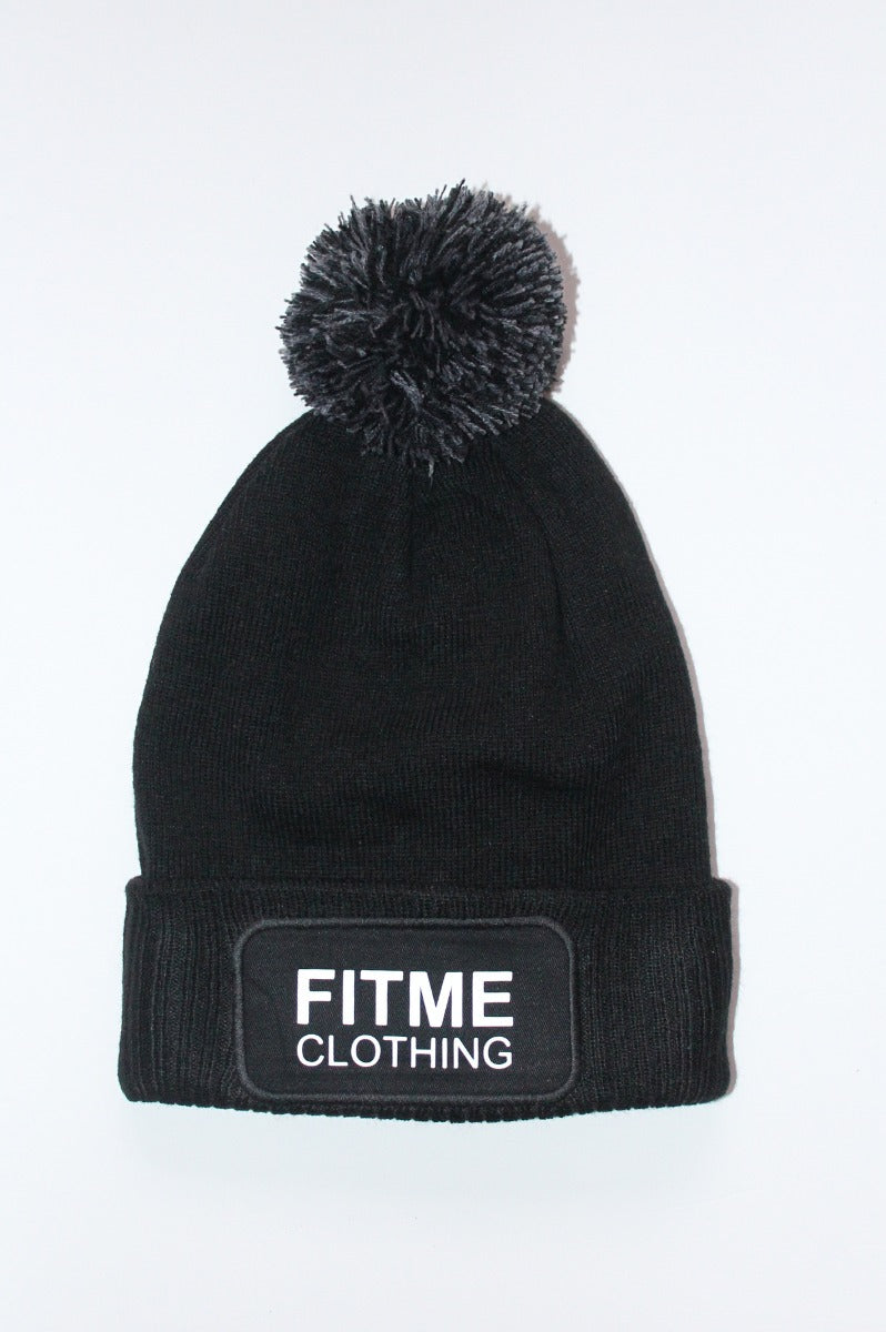 FitMe Pom Beanie – Limited Winter Drop (Black)