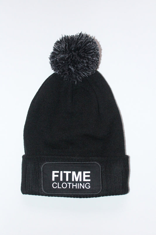 FitMe Pom Beanie – Limited Winter Drop (Black)
