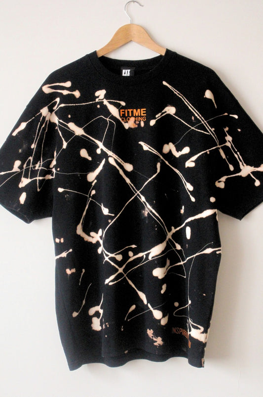 Oversize 'FLARE' Heavyweight Black T-Shirt