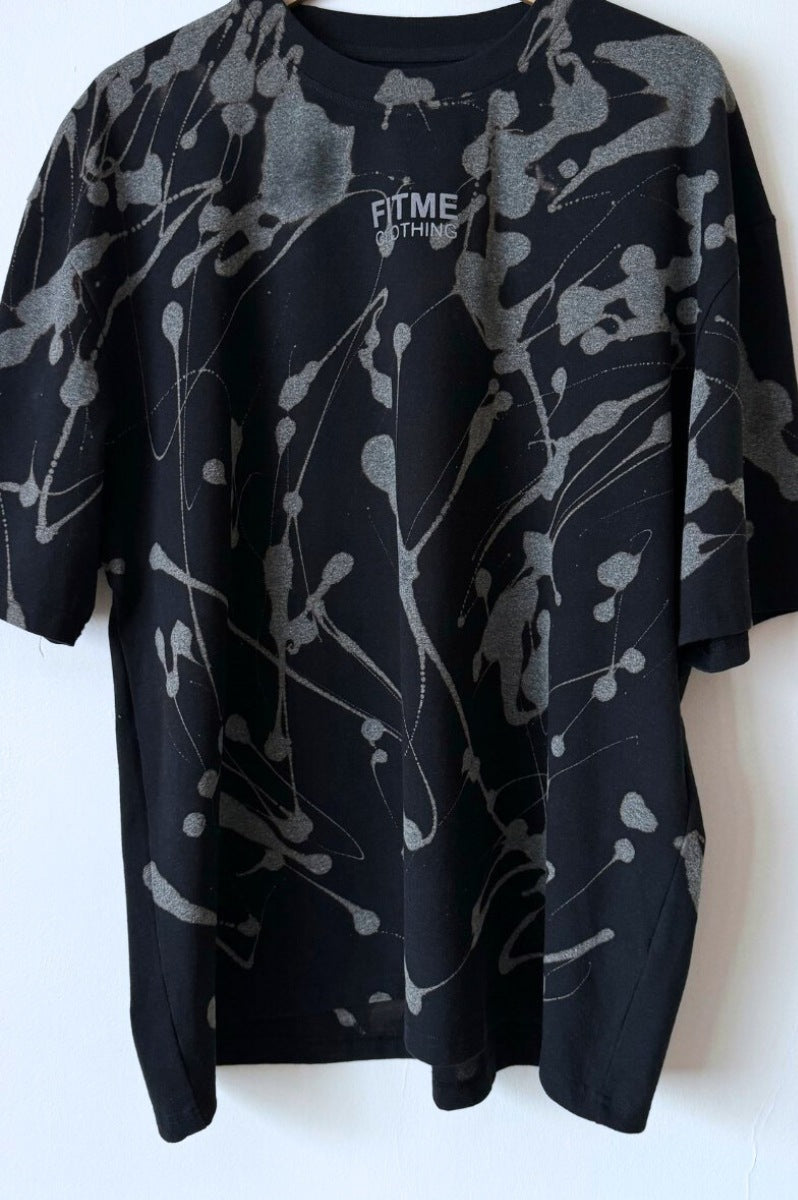 Oversize 'FLARE' Black Boxy T-Shirt