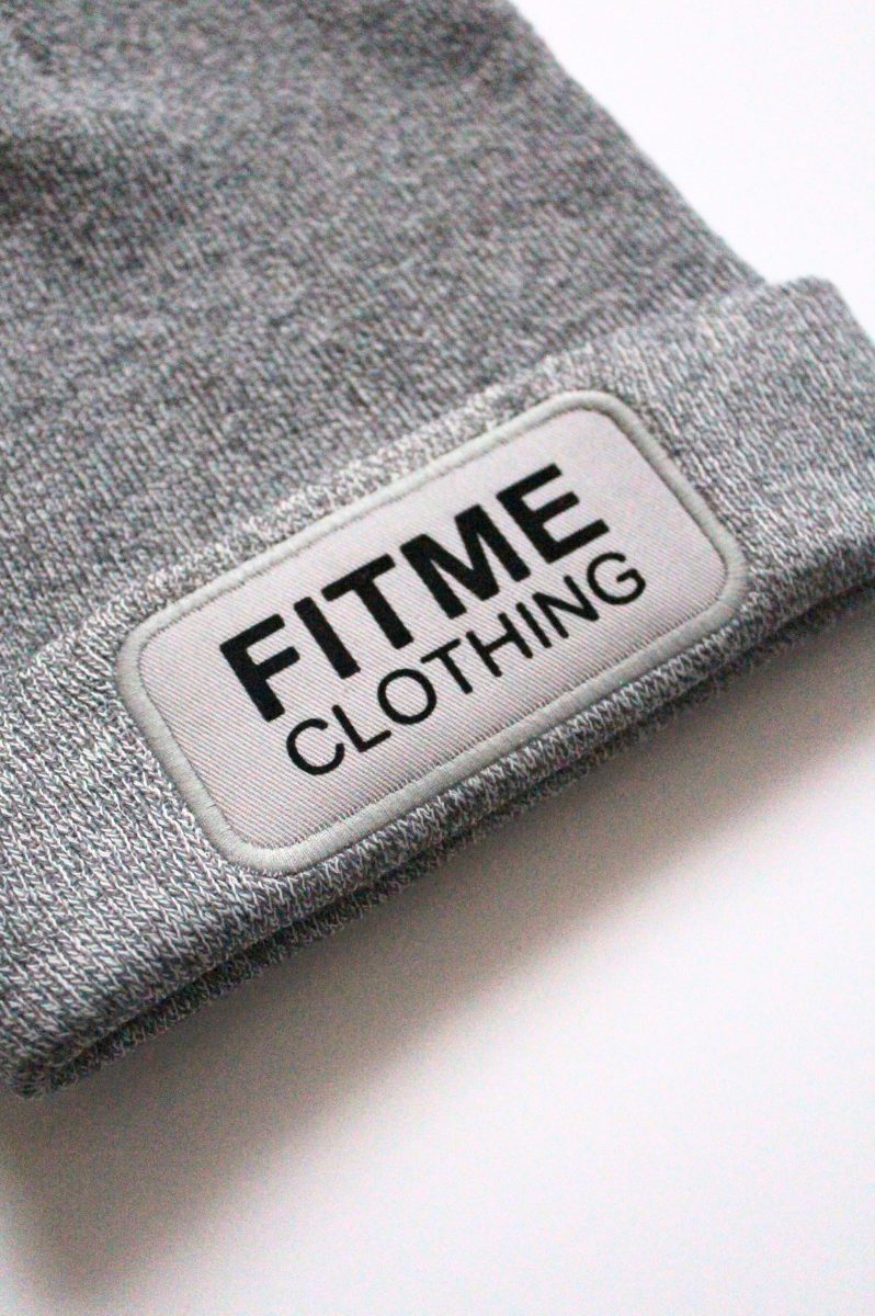 Heather Grey Logo Patch Beanie