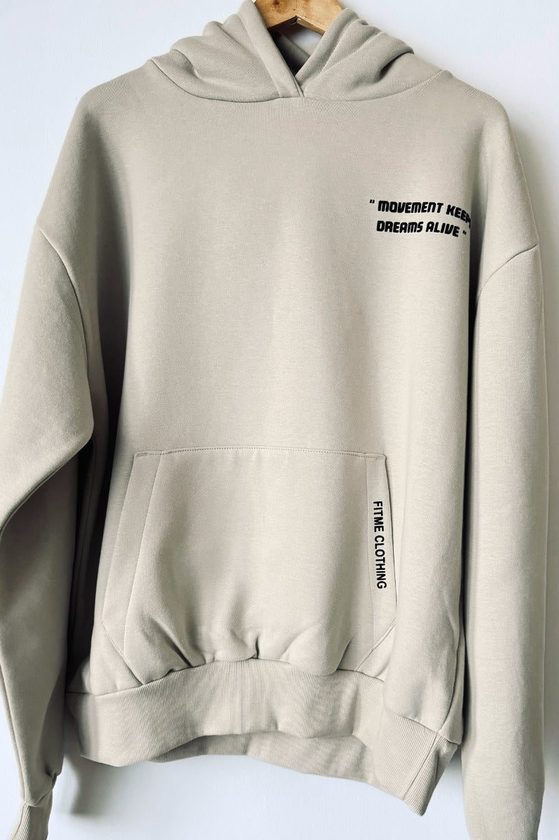 'Journey Hoodie' Sand Oversize Fit