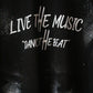 'Live The Music' Black Relaxed T-Shirt