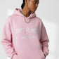 'Live The Music' Pale Pink Oversize Hoodie
