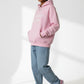 'Live The Music' Pale Pink Oversize Hoodie