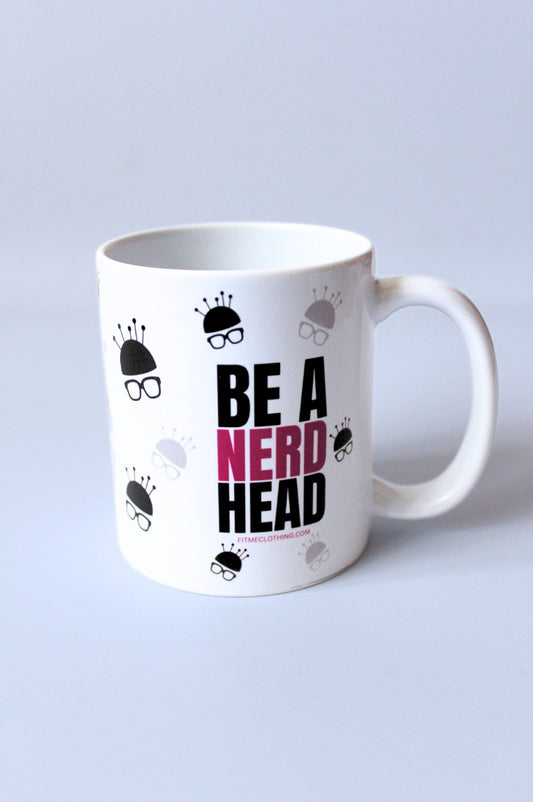 Be A Nerd Head Mug - 11oz Pattern Ceramic Mug