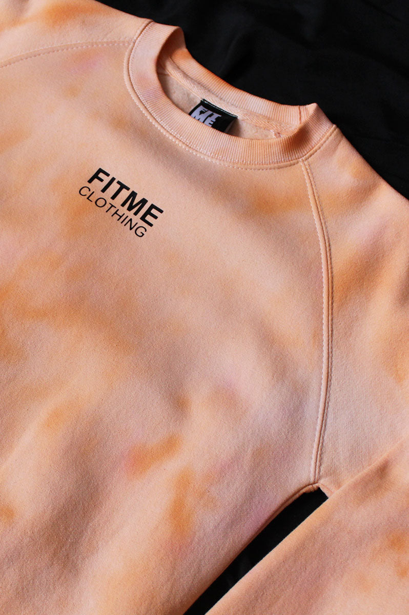 Orange Tie Dye Inspired Sweater - FitMe Clothing