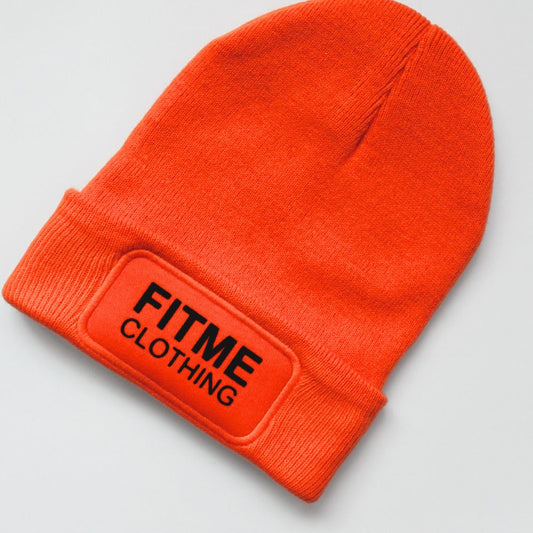 Orange Logo Patch Beanie