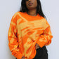 'FLARE' Orange Unisex Sweater - FitMe Clothing