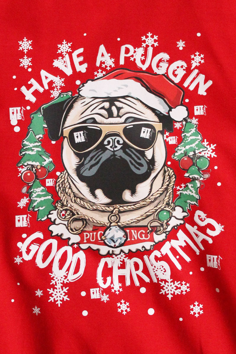 'Pugg'in Good Christmas Sweater - FitMe Clothing