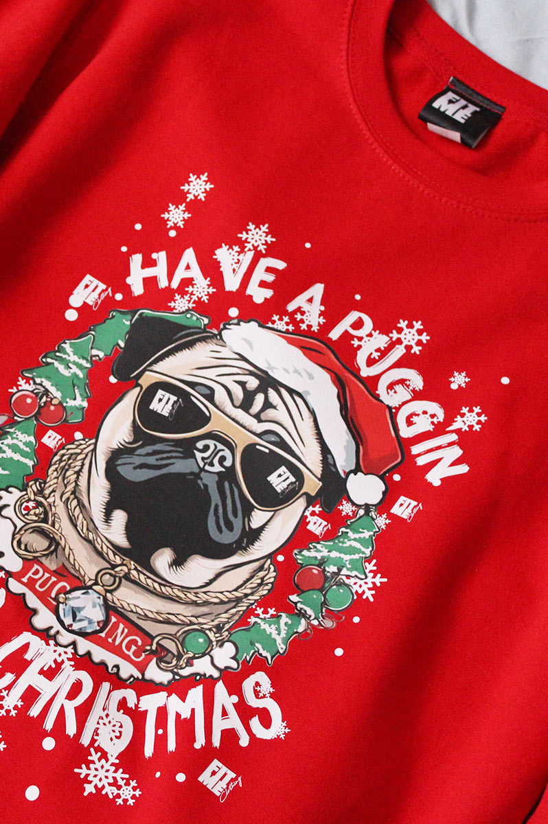 'Pugg'in Good Christmas Sweater - FitMe Clothing