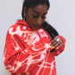 'FLARE' Red Distressed Unisex Hoodie