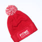 FitMe Pom Beanie – Limited Winter Drop (Red)