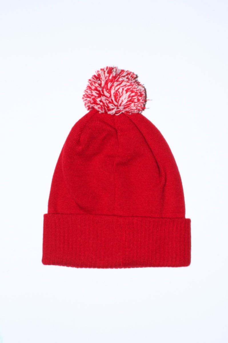 FitMe Pom Beanie – Limited Winter Drop (Red)