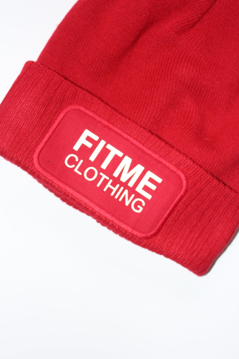 FitMe Pom Beanie – Limited Winter Drop (Red)