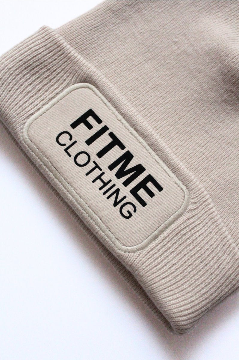 Sand Logo Patch Beanie