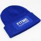Royal Blue Logo Patch Beanie - FitMe Clothing