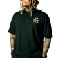 'It's Time' Oversize Men's Black T Shirt