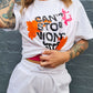 'Can't Stop Won't Stop' Slogan White T-Shirt - FitMe Clothing