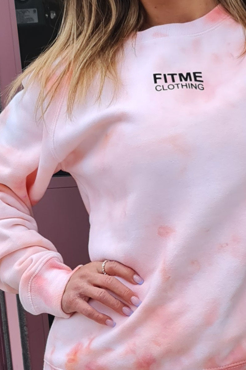 Mirage Orange Tie Dye Sweater - FitMe Clothing