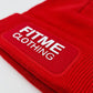 Red Logo Patch Beanie - FitMe Clothing