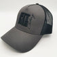 Black And Grey Classic Trucker Cap - FitMe Clothing