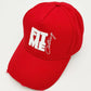 Red Distressed Logo Cap - FitMe Clothing