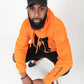 Orange Signature Logo Hoodie - FitMe Clothing