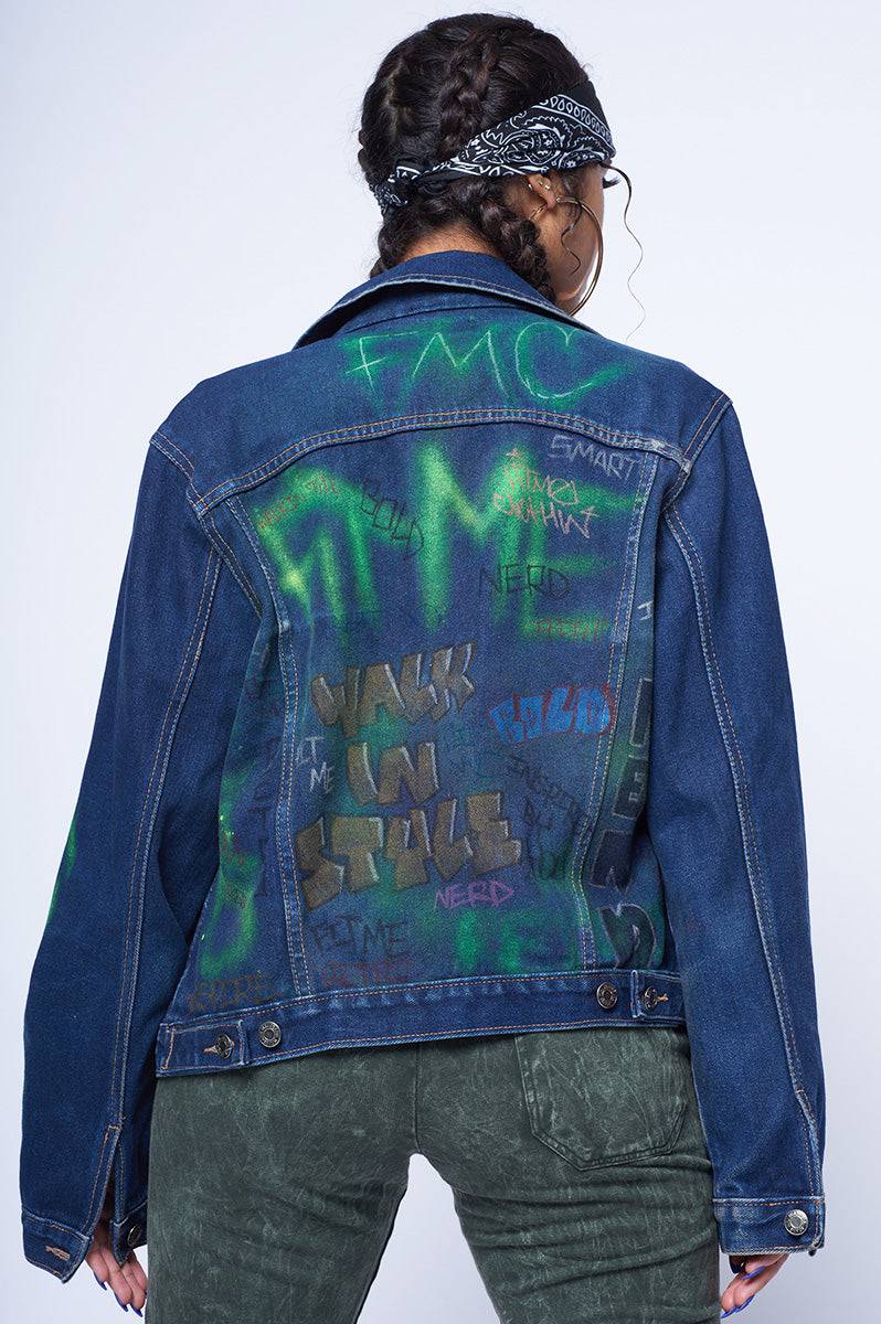 Ladies FMC Custom Graffiti Jacket - FitMe Clothing