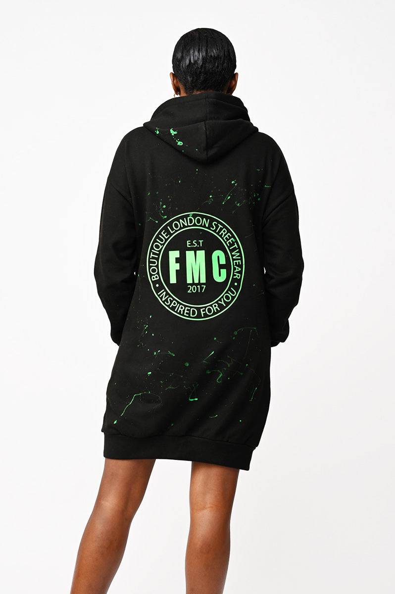 Inspired Custom Black Hoodie Dress FitMe Clothing