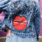Ladies 'Broken Beauty' Custom Denim Jacket - FitMe Clothing
