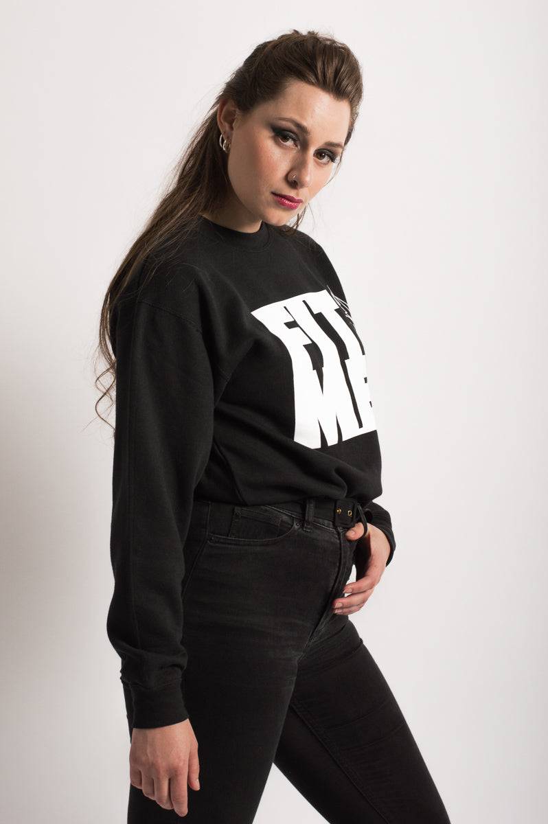 Unisex Logo Black Sweater - FitMe Clothing