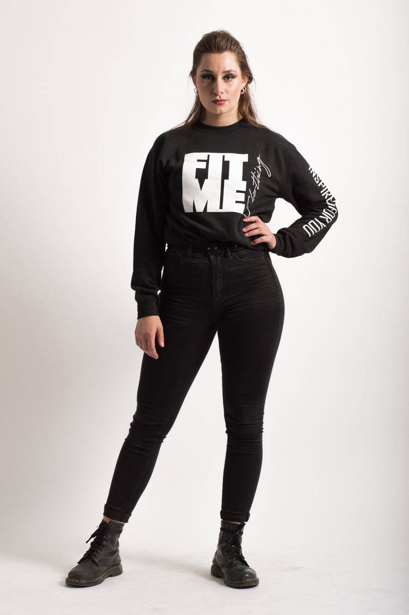 Unisex Logo Black Sweater - FitMe Clothing