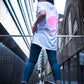 Unisex Nerd Head Pink Glitter T-Shirt - FitMe Clothing