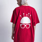 Unisex Nerd Head Red T-Shirt - FitMe Clothing