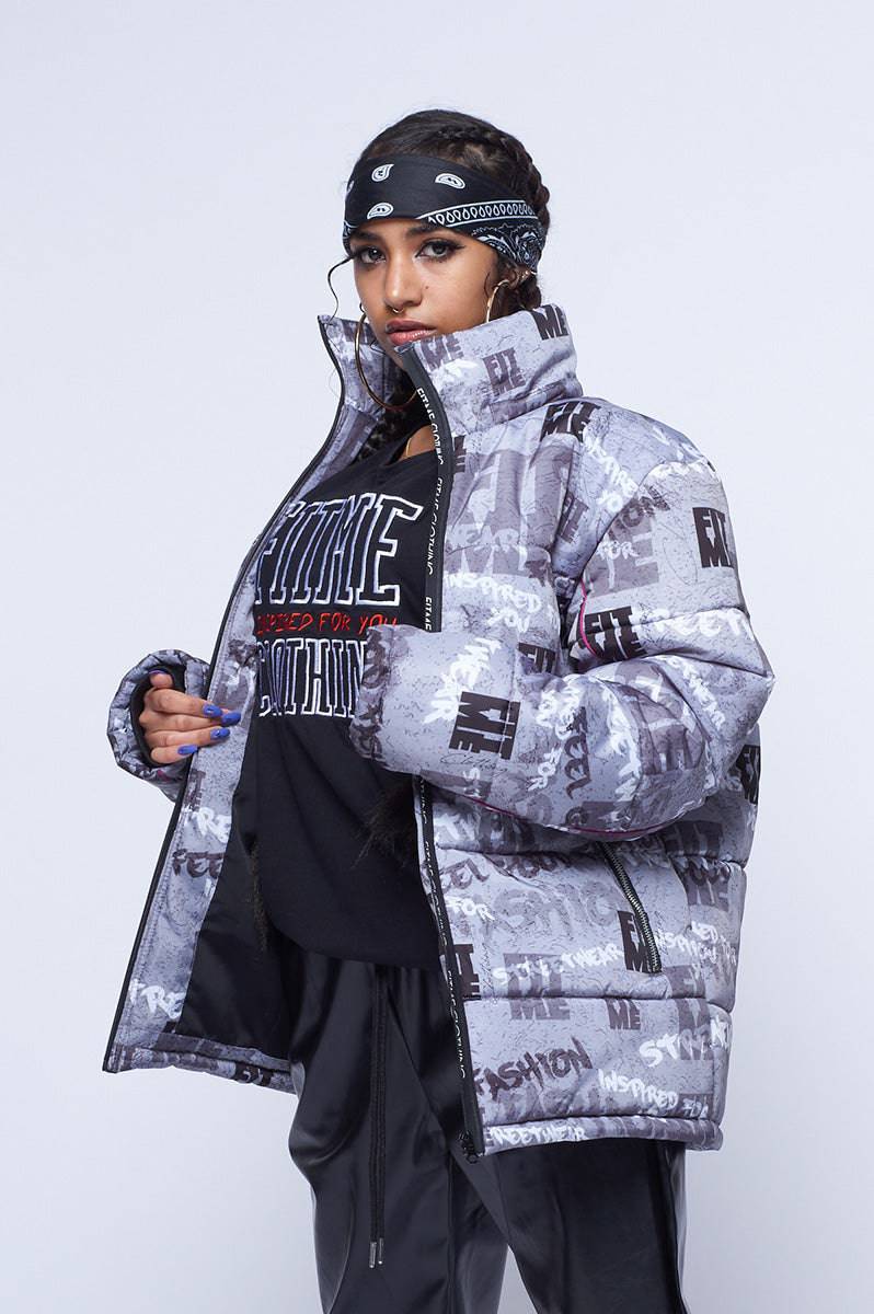 Grey Street Inspired Hooded Puffer Jacket - FitMe Clothing