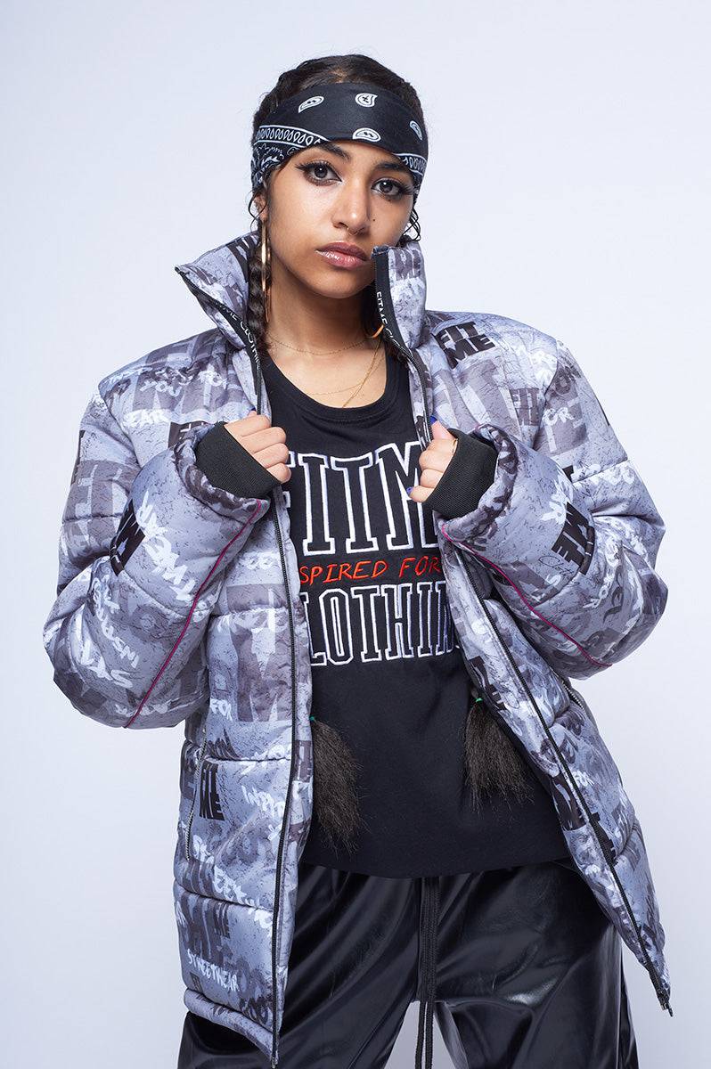 Grey Street Inspired Hooded Puffer Jacket - FitMe Clothing
