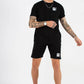 Men's Logo Black Short Set - FitMe Clothing