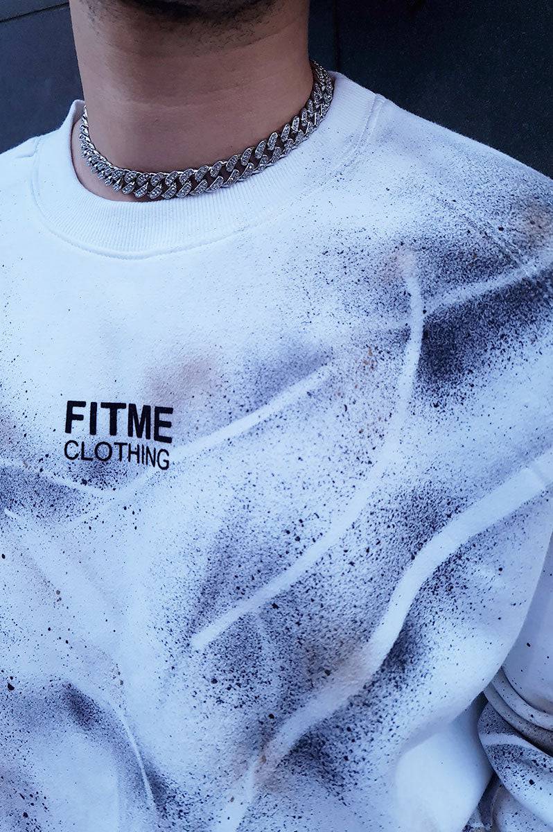 Impact Inspired White Sweater - FitMe Clothing